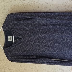Lucky brand size medium long sleeve 2-button blue shirt